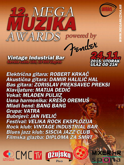 Mega Muzika Awards 2015.
