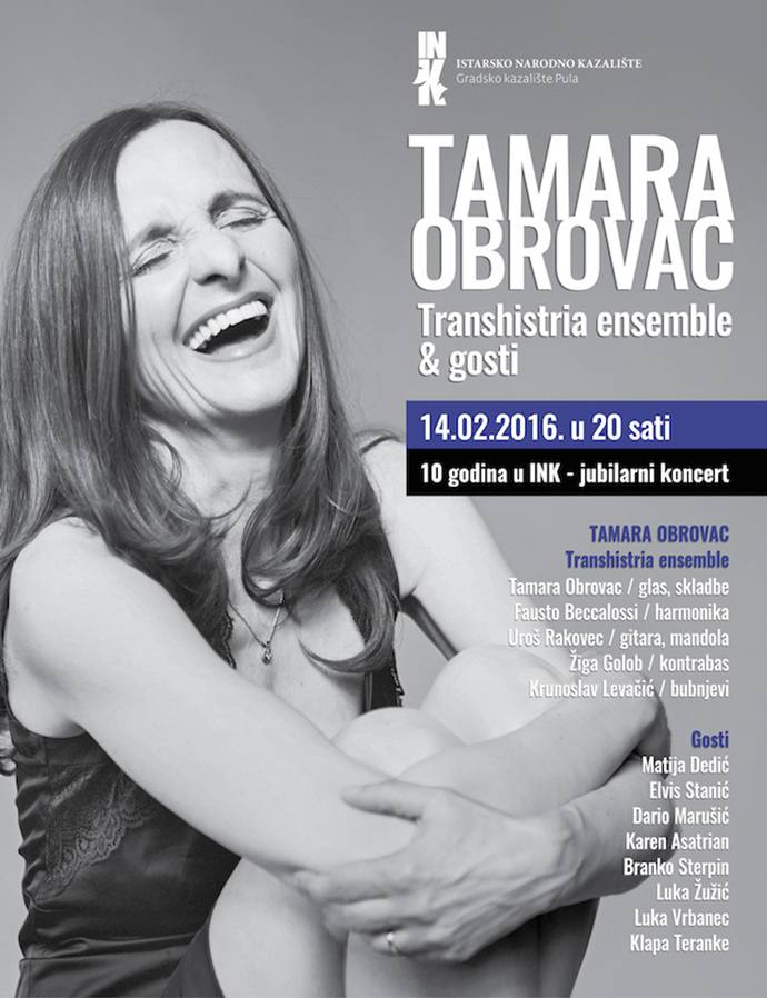 Tamara Obrovac - jubilarni koncert 10 godina u INK