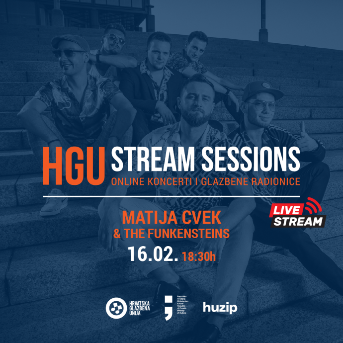 HGU stream sessions: 16.2.2022. - Matija Cvek & The Funkensteins