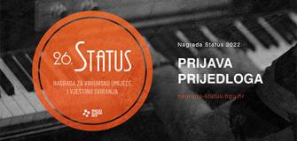 Nagrada Status 2022 - prijava prijedloga završava u petak 18. veljače 2022. u 12:00 sati