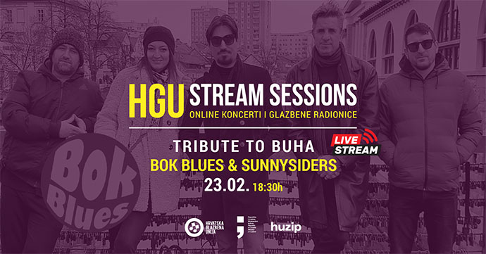 HGU stream sessions: 23.2.2022. - Tribute to Buha - Bok Blues & Sunnysiders