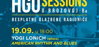 HGU Sessions u Brozovoj 8a, 19.9.2022. - Yogi Lonich / American Rhythm and Blues, glazbena radionica