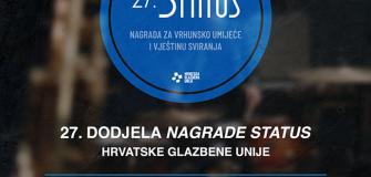 Nagrada Status 2023. - Šibenik, Kuća umjetnosti Arsen, 16.5.2023. u 20h