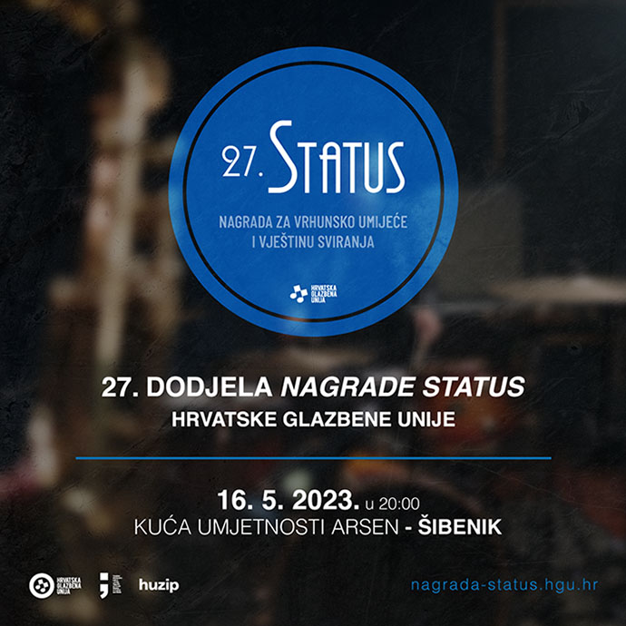 Nagrada Status 2023. - Šibenik, Kuća umjetnosti Arsen, 16.5.2023. u 20h