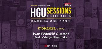 HGU Sessions u Brozovoj 8a - Live stream - Ivan Bonačić Quartet feat. Valerija Nikolovska