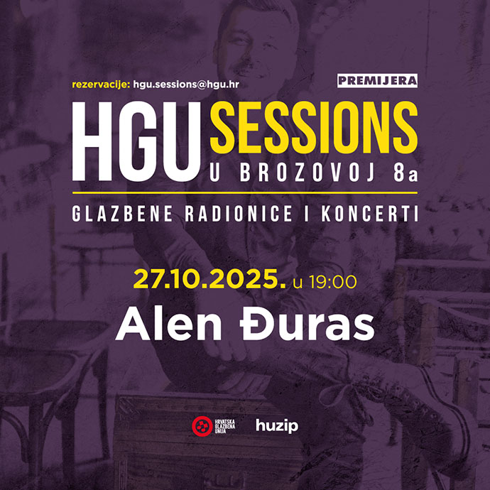 HGU Sessions u Brozovoj 8a, 27.10.2025. video premijera: Alen Đuras