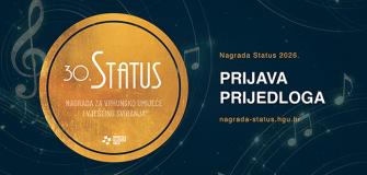 Otvorene prijave za jubilarnu 30. Nagradu Status 2026.