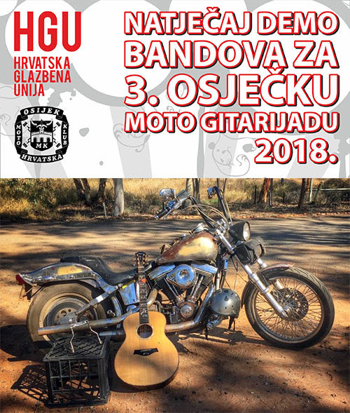 3. Osječka moto gitarijada 2018. - otvoren natječaj!