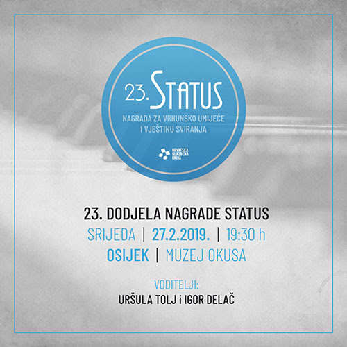 Nagrada Status 2019. - Muzej okusa, Osijek 27.2.2019.