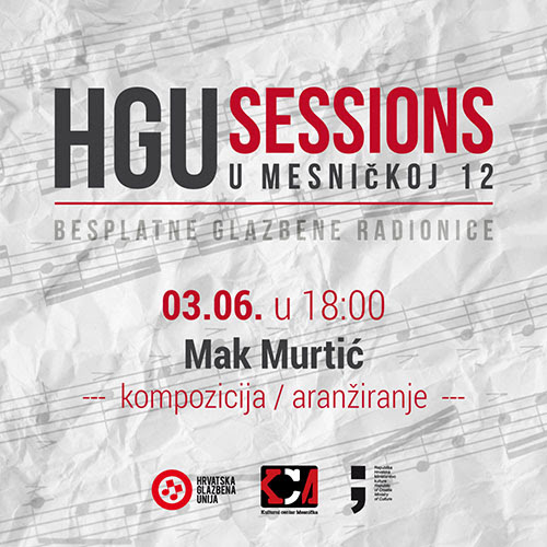HGU SESSIONS: 3.6.2019. Mak Murtić