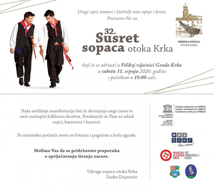 32. Smotra sopaca otoka Krka, subota 11.07.2020.